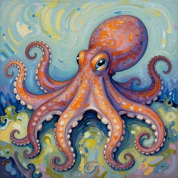 monet style octopus