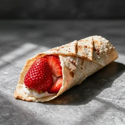 a shwarma made out of strawberries