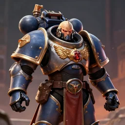 armor portrait heros warhammer 4 0 k horus heresy fanart - the primarchs emperor by johannes helgeson animated with vfx concept artist & illustrator global illumination ray tracing hdr fanart arstation zbrush central hardmesh 8 k octane renderer