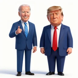 Joe Biden and Donald Trump as Pixar characters