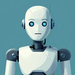 vectorial robot portrait