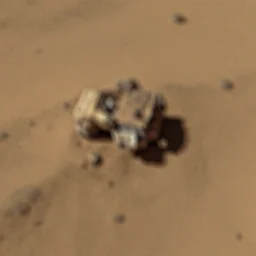 unknown artifact seen on the surface of mars, blur, grainy, real photo, realistic, detailed