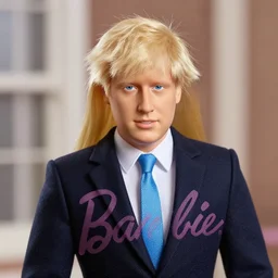 boris johnson as a barbie doll