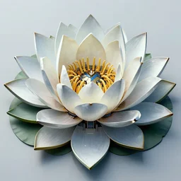 symmetry, waterlily mobile combat suit floral robot, biomechanical, waterlily mecha nymphaea, detailed illustration, concept art, smooth, sharp focus, by frank gehry