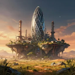 a beautiful hyperdetailed illustration of nature building basement industrial architecture abandoned by norman foster, myst desert at night retrowave sci - fi morning sun tron meadow vice city postcyberpunk azeroth gem architecture island, archdaily, wallpaper, highly detailed, trending on artstation.
