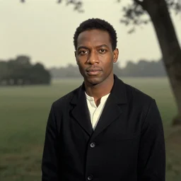 a portrait of a character in a scenic environment by James Van Der Zee