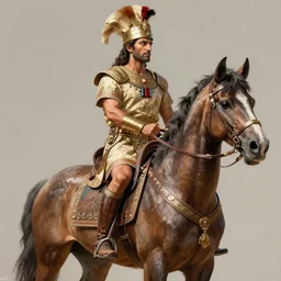 ancient numidian cavalryman, highly detailed, digital painting, artstation, concept art, sharp focus, illustration, art by artgerm and greg rutkowski and raphael lacoste and magali villeneuve