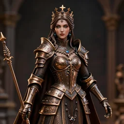 80mm, resin detailed model figure of Alchemy Imperial Princess knight gothic bronze