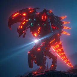 glinthawk machine mecanical creature robot of horizon forbidden west horizon zero dawn radiating a glowing aura global illumination ray tracing hdr fanart arstation by ian pesty and alena aenami artworks in 4 k