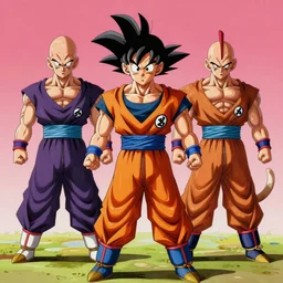 Tim Burton style Dragon Ball Z by Alex Pardee and Nekro and Petros Afshar, and  James McDermott,unstirred paint, vivid color, cgsociety 4K