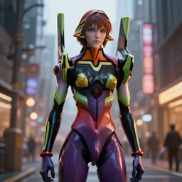 lain iwakura from serial experiments lain wearing latex eva plugsuit inspired by evangelion in cyberpunk city street wonderful masterpiece highly detailed scifi, beautiful cinematic light deep focus, elegant, sharp focus, golden ratio, dramatic illumination, ultra realistic, 4 k art by greg rutkowski wlop rossdraws