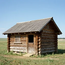meat log cabin, photo from adventure magazine 1 9 7 0 s