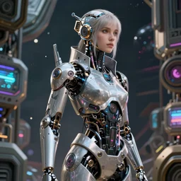 wanderer, beautiful female android!, intricate detailed environment, photorealistic!, octane render, mechanical, concept art, cinematic lighting, digital art, interstellar, hyper realism, sharp, cyberpunk 2 0 7 7, bladerunner, cyberpunk, 8 k. by angus mckie, moebius, maciej kuciara, stanley lau, artgerm, greg rutkowski