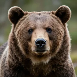 a bear with the face of bear grylls