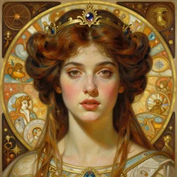 hyper realistic painting of queen mebd, detailed perfect face, in the style of wayne barlowe, gustav moreau, goward, gaston bussiere and roberto ferri, santiago caruso, and austin osman spare, bouguereau, alphonse mucha, saturno butto, beksinski, sorayama and moebius. occult art, alchemical diagram