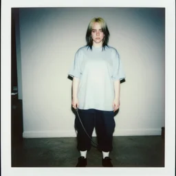 billie eilish held on a leash, old kodak film photo, ultrarealistic, talented, perfect anatomy