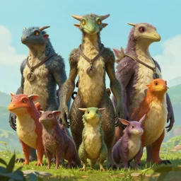 beautiful and good - looking creatures, style game square enix life, trending on artstation, painted by greg rutkowski, render naughty dog, octane render, detailed