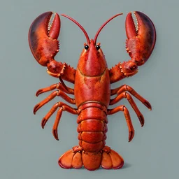 a lobster, extremely detailed, anthropomorphic 👠