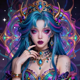 hyper detailed ultra sharp of a beautiful mystical trance girl. trending on artstation, gothpunk aesthetic, psywave, colorful, psychedelic, ornate, intricate, digital painting, concept art, smooth, sharp focus, illustration, art by artgerm and greg rutkowski and alphonse mucha, 8 k