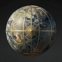 the universe is a spheroid region 7 0 5 meters in diameter, art nouveau, by jan jansz treck!! and ( ( ( maria sibylla merian ) ) ) and ( ( ( lisa frank ) ) ), 8 k, sharp focus, octane render