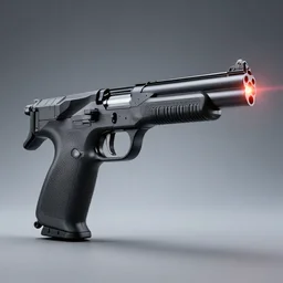 High Tech Laser Gun, Studio Photo, Photorealistic
