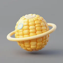 planet in the shape of a corn kernel