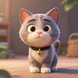 cat, octane render, 3 d, pixar movie, 8 k