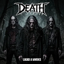 creepy old men for a death metal album cover