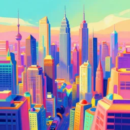 vibrant cityscape by petros afshar and james gilleard and alena aenami, 4 k, trending on artstation