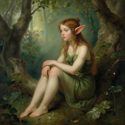 lovely elf in the nature by jean - baptiste monge