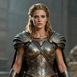 epic portrait of a female calibos in intricate armor, still from clash of the titans movie, greek mythology, ray harryhausen, intense, an ultrafine hyperdetailed illustration by kim jung gi, irakli nadar, sharp focus, bright colors, high fantasy, airbrush, d & d, night, unreal engine 5, global illumination, radiant light