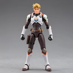 Ashe from Overwatch action figure, figurine, hot toys style, detailed product photo, anatomically correct