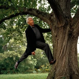 morgan freeman turns into a tree