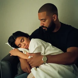 film still of kim kardashian being cradled to sleep by alex jones, 8 k