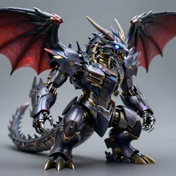 tronic dragon, roboid plating, glowing eye