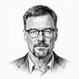 pencil sketch of walter white, highly detailed, black and white, centered, portrait
