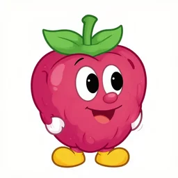 the 1 9 3 0 s cartoon raspberry character illustration design looks like raspberry style of disney animation