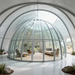 a photo of the interior of a 7 0 s earthship house from the future, interior design, glass palace blending with nature, physarum, solar panels, gardens, trending on flickr, architecture magazine picture, 8 k, 4 k, ersnt haeckel, photorealistic