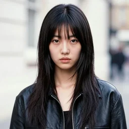 ektachrome, youthful asian demure, exquisite features, feminine cut, frontiers in flight leather, queen elizabet ii, adidas, the slits, sebastian faena