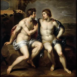 adam and eve, by paolo eleureri serpieri