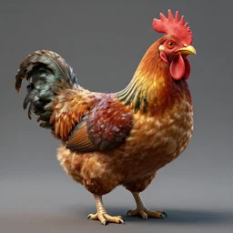 fantasy chicken human hybrid, high detail, fantasy art, concept art, 4 k, ultra detail, computer art