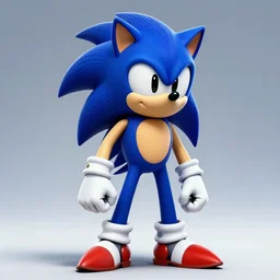 a robot cosplaying sonic, in the style of alexandre cabanel, digital art, sci - fi art