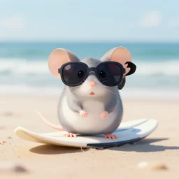 surfer mouse, sunglasses, photography