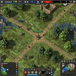 top view on a Command n\'Conquer 3 game map