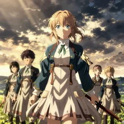 rei ayanami, violet evergarden, kyoani