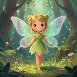 a cute fairy in the dreamy forest, fantasy, dreamlike, 8 k resolution, hyper detailed, d & d, character design, digital painting, trending on artstation, sharp focus, illustration, art by viktoria gavrilenko, hoang lap, fuji choko, steve zheng