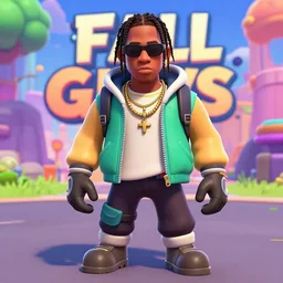 Travis Scott in Fall guys