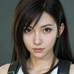 portrait of tifa lockhart, final fantasy, cute - fine - face, pretty face, realistic shaded perfect face, fine details. anime, cyberpunk. realistic shaded lighting by ilya kuvshinov and gustav klimt