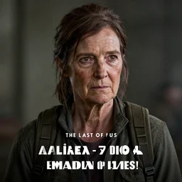 an amazing portrait photo of an old Ellie from The last Of Us, award winning photo, very detailed, cinematic, beautiful lighting effects