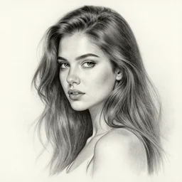 hyper realistic pencil drawing of a brunette girl by eddyvl, deviantart, ethereal, dreamy